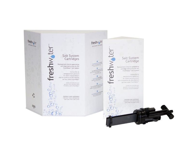 The FreshWater Salt System comes factory-installed on all Caldera Utopia Series and Paradise Series spas.