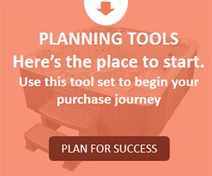 icon link to a set of hot tub buying installation and planning tools