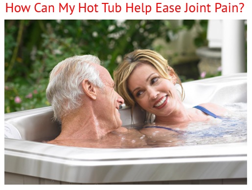 a woman smiles and relieves her joint pain through hot water hydrotherapy